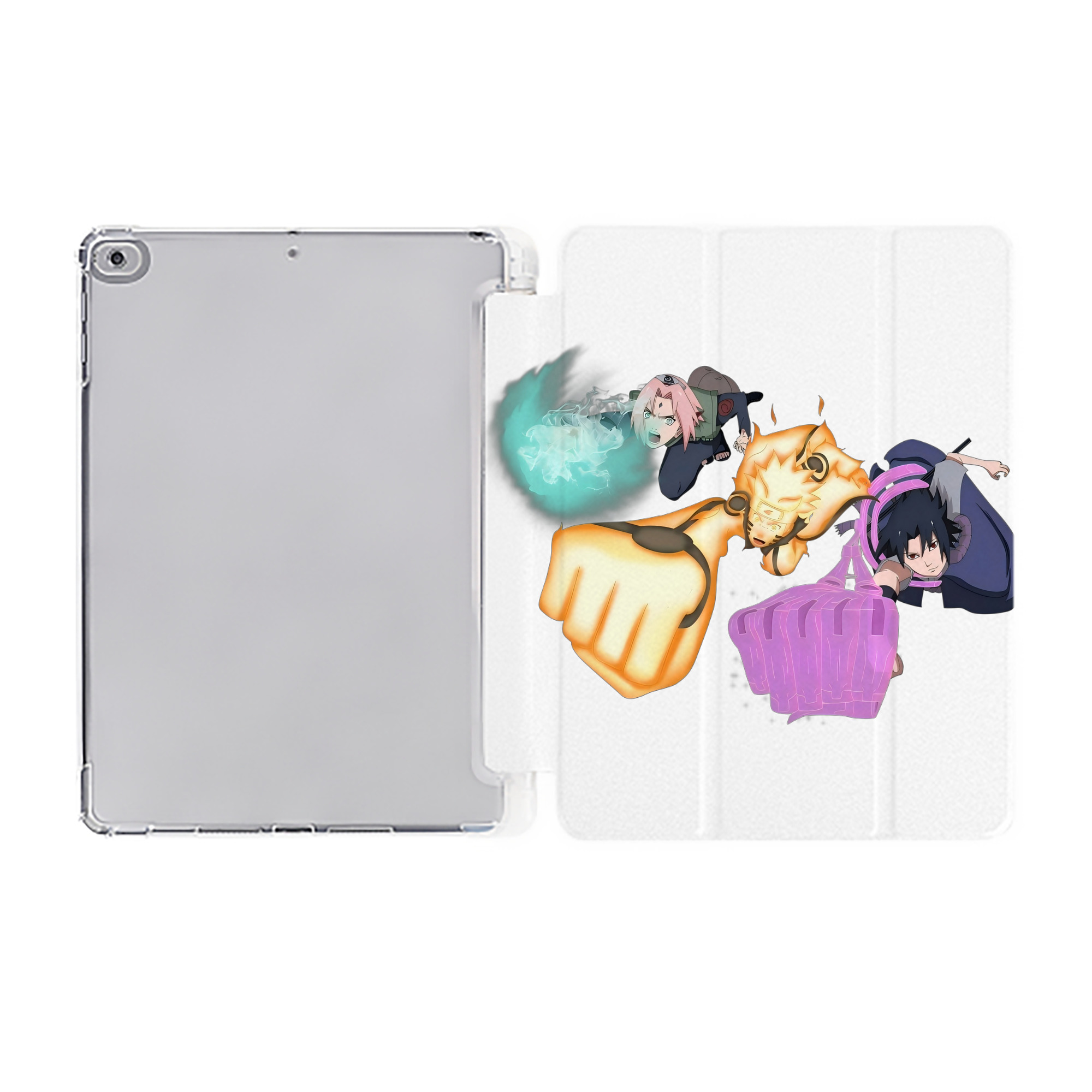 （画像用） NARUTO -ナルト- うずまき ナルト Uzumaki Naruto IPad ケース ペン収納付き 三つ折りスタンド PUレザー×シリコン 対応機種9.5/10.5/10.9インチ
